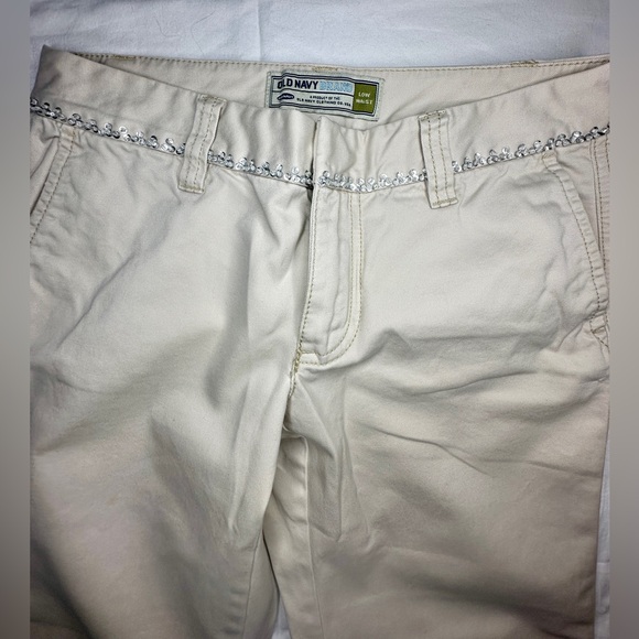 Old Navy Women’s Low Rise Khaki Boyfriend Pants Jeans Size 0 - Picture 3 of 8